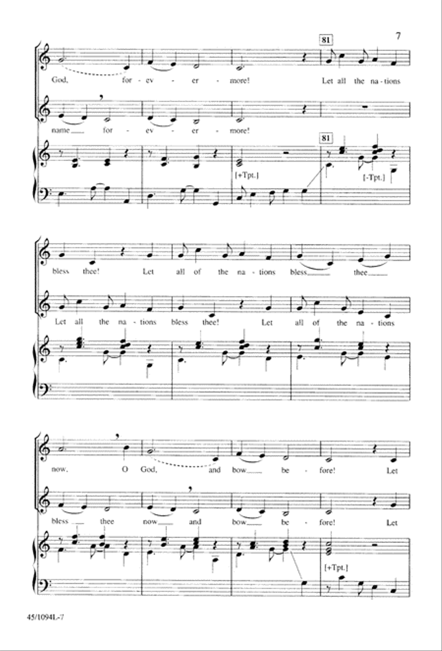 10 Anthems for about 10 Singers Unison Choir scores gallery preview page 8