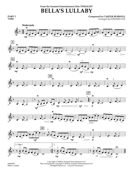 Bella's Lullaby (from "Twilight") - Pt.2 - Violin