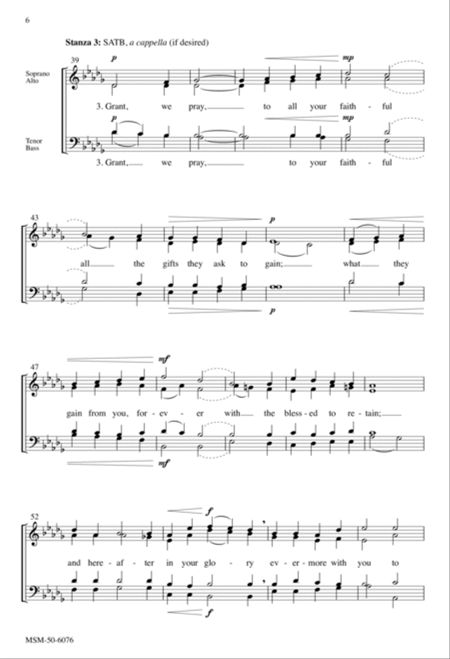 Christ Is Made the Sure Foundation 4-Part scores gallery preview page 6