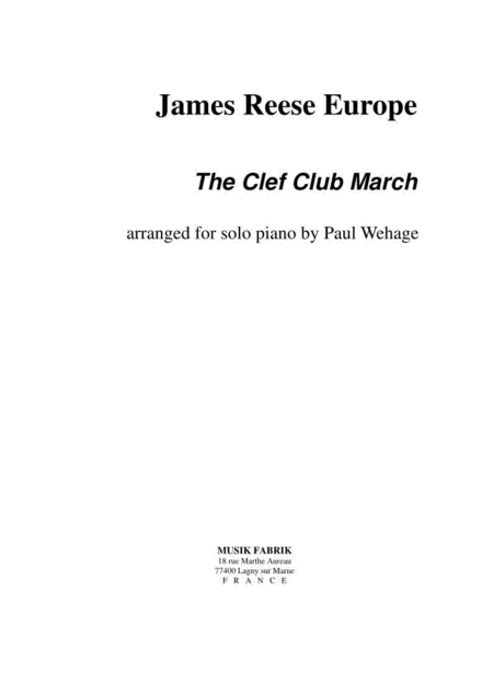 The Clef Club March