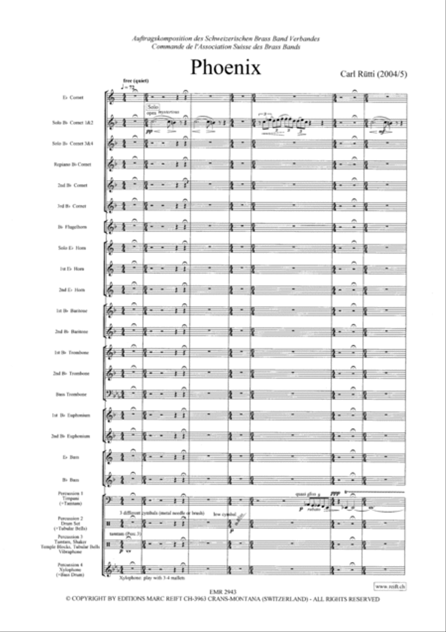 Phoenix Brass Band scores gallery preview page 3