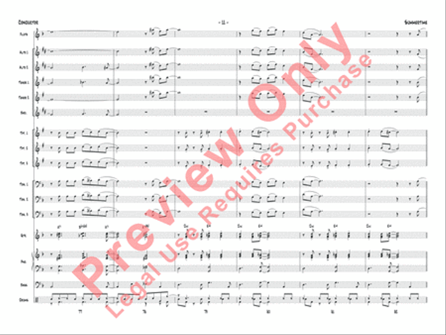 Summertime (score only) Jazz Ensemble scores gallery preview page 14