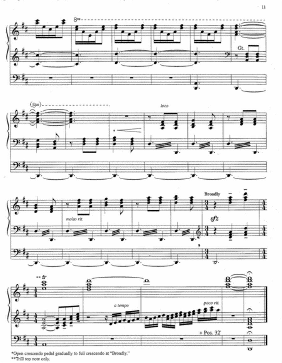 The Strife Is O'er Organ scores gallery preview page 4