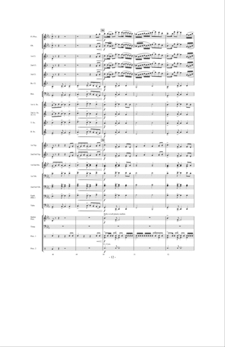 Forever Shining Concert Band scores gallery preview page 11
