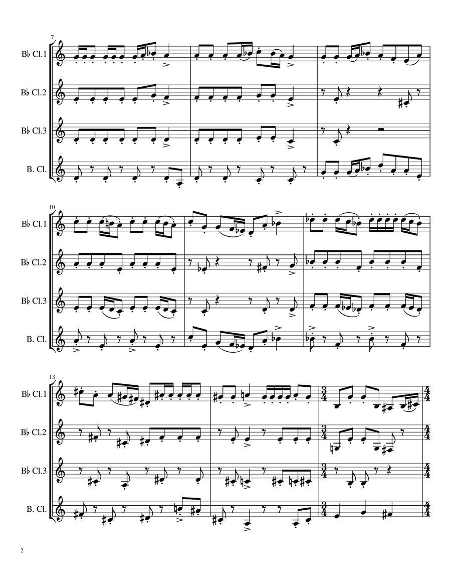 This Is Halloween Woodwind Quartet scores gallery preview page 2