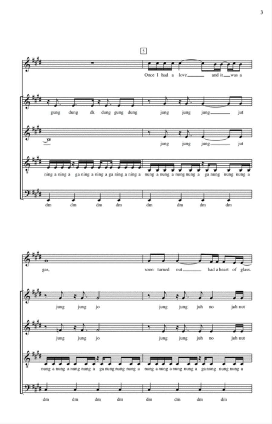 Heart Of Glass 4-Part scores gallery preview page 2