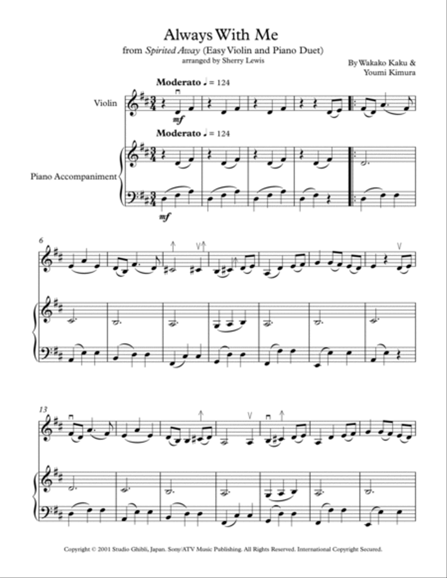 Itsumo Nandodemo (always With Me) String Duet scores gallery preview page 4