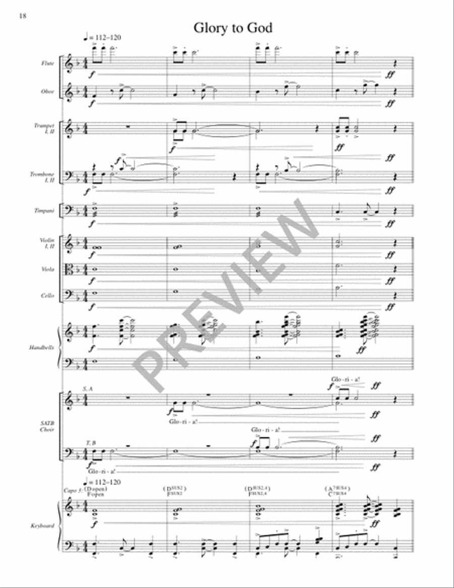 Mass of Plenty (Full Score) 4-Part scores gallery preview page 19