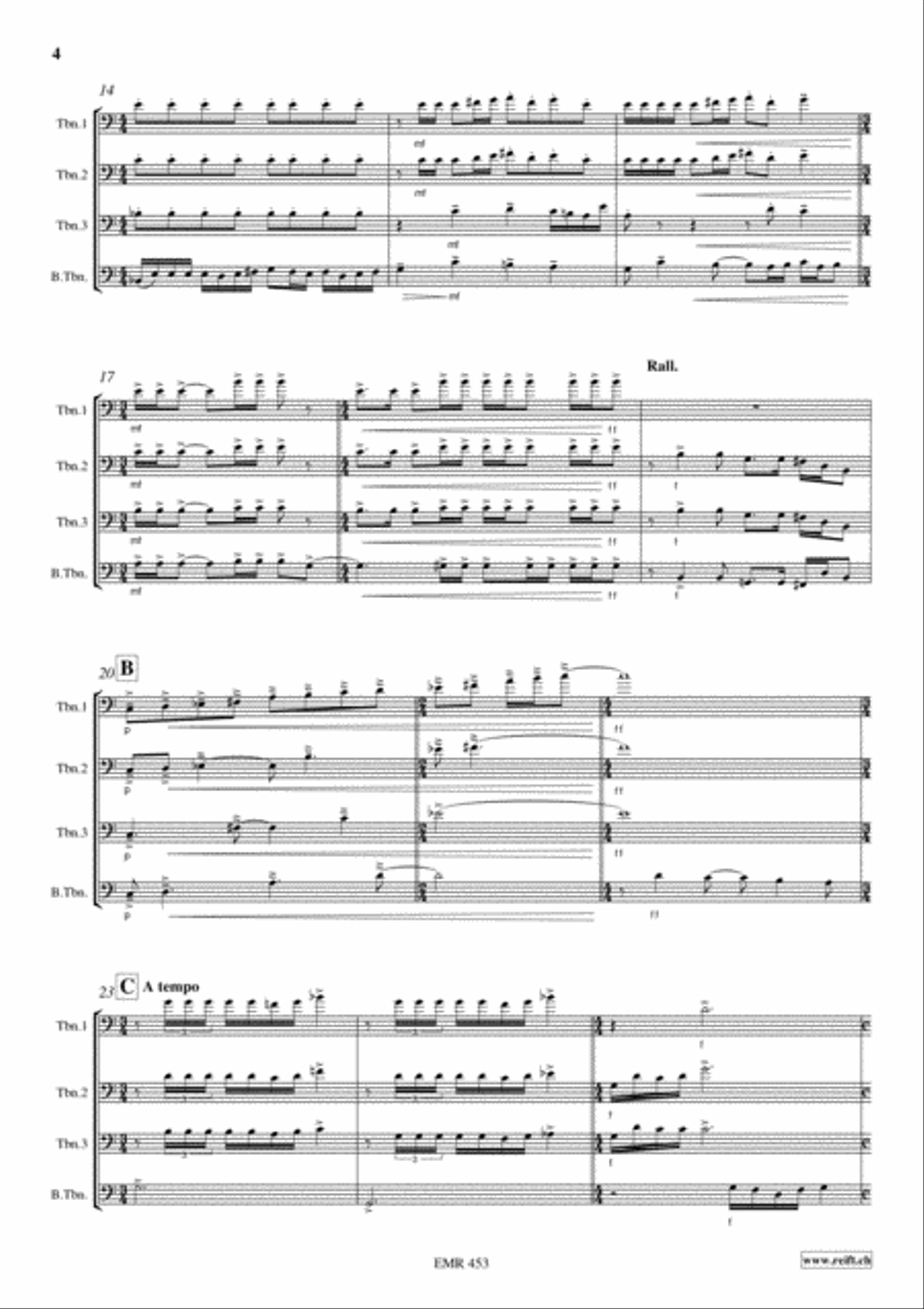 Suite Trombone Quartet scores gallery preview page 4