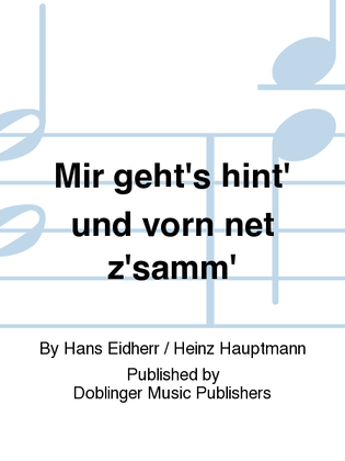 Book cover for Mir geht's hint' und vorn net z'samm'
