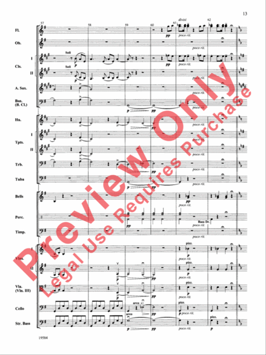 Symphony No. 1, 3rd Movement Full Orchestra scores gallery preview page 14