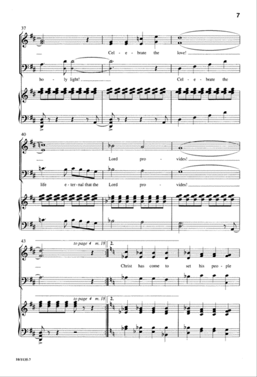 Celebrate the Coming of the Lord 3-Part scores gallery preview page 7