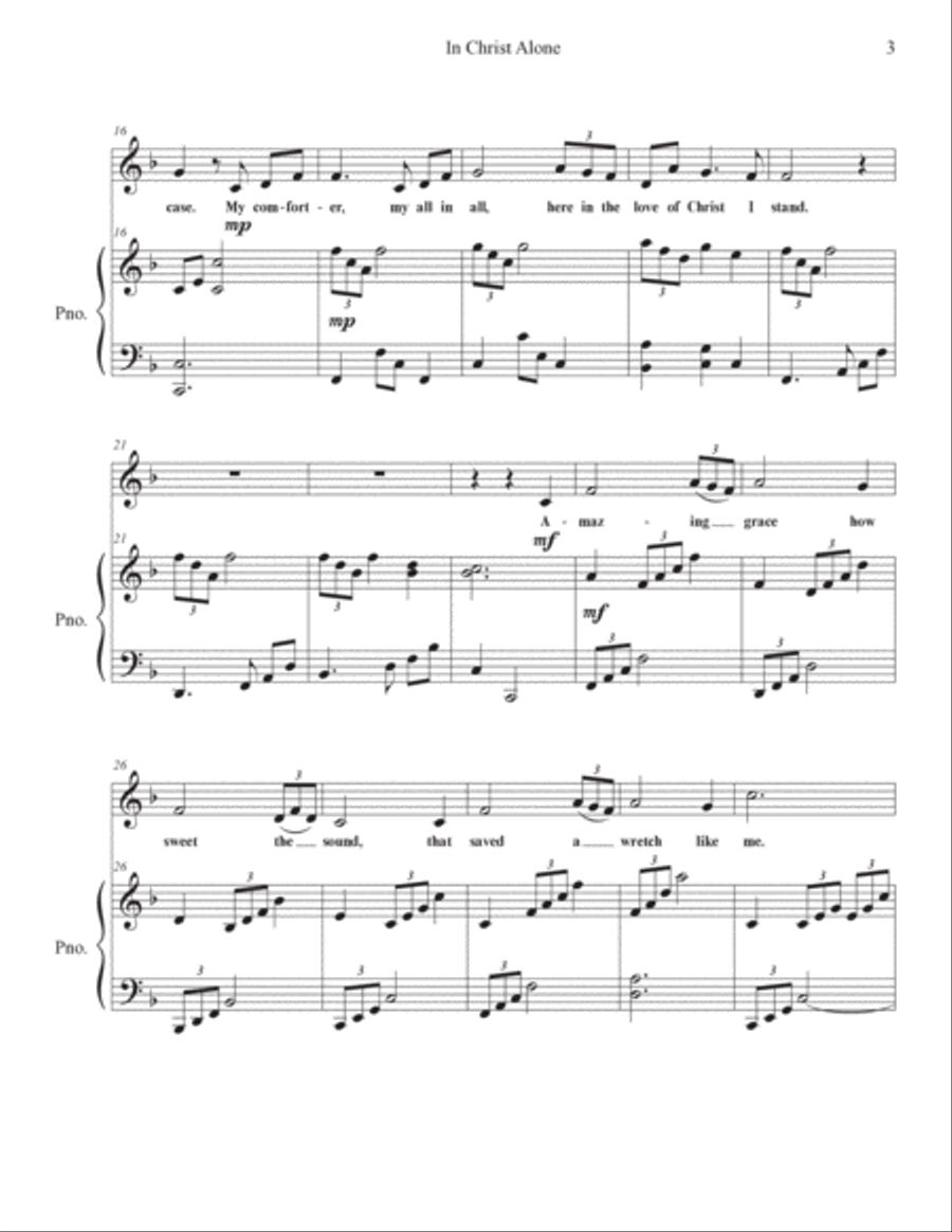 In Christ Alone Soprano Voice scores gallery preview page 3