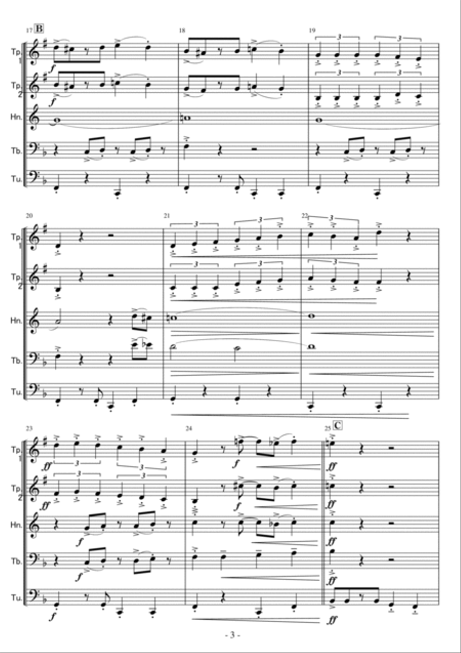 Put It Together (bibbidi Bobbidi Boo) Brass Ensemble scores gallery preview page 3
