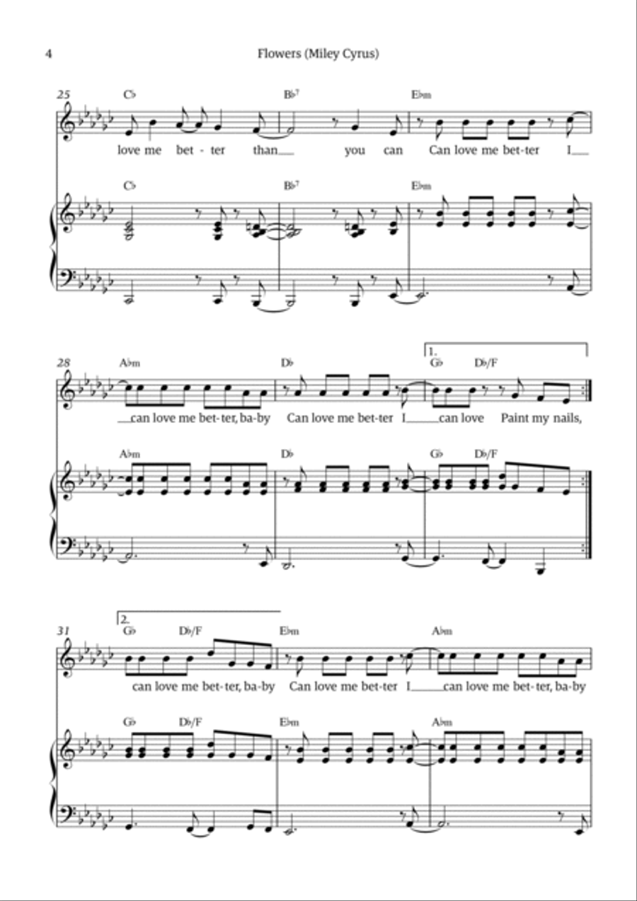 Flowers Voice scores gallery preview page 4