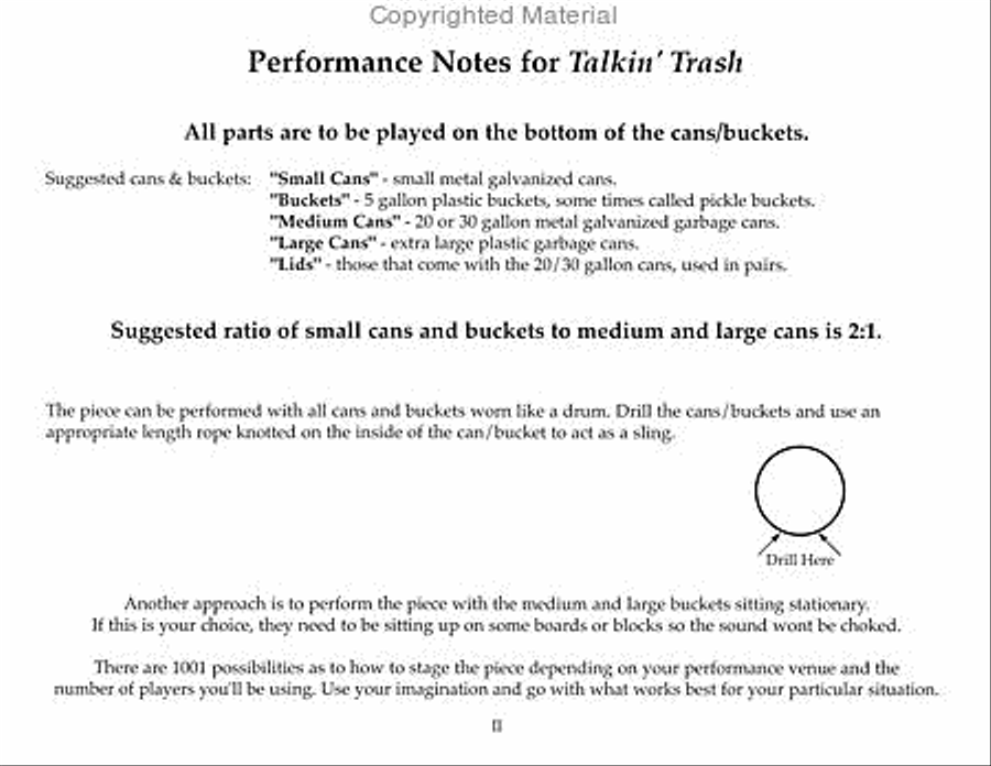 Talkin' Trash Talkin' Trash Percussion Ensemble scores gallery preview page 2