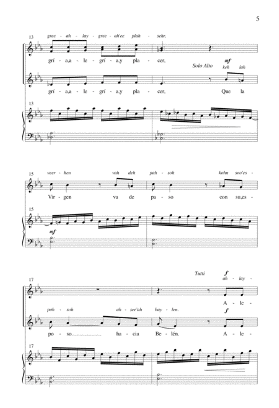 Alegria (Puerto Rican) SSA scores gallery preview page 3