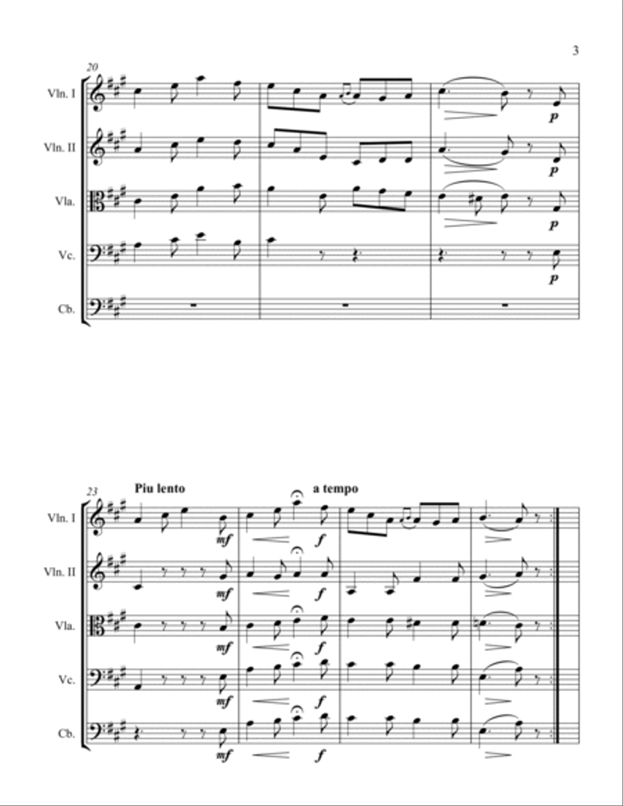 Harvest Song String Orchestra scores gallery preview page 3