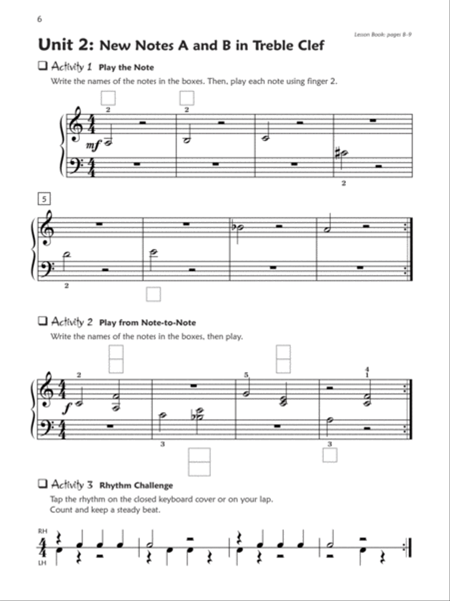 Premier Piano Course Sight Reading 2A & 2B (Value Pack) Piano Method scores gallery preview page 4