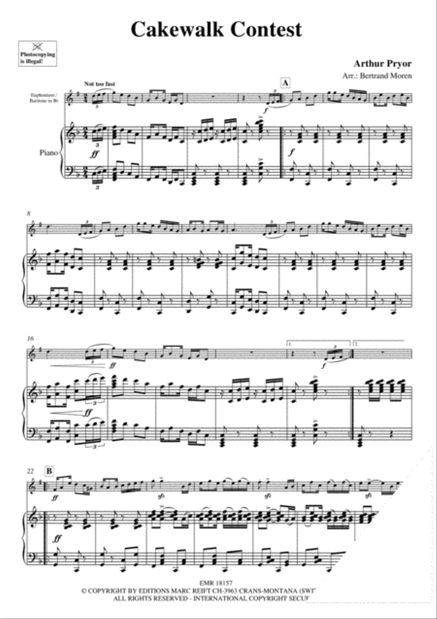 Cakewalk Contest Euphonium scores gallery preview page 3