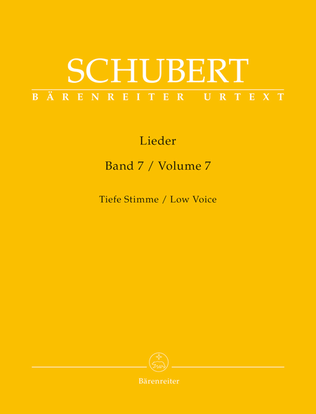 Book cover for Lieder, Volume 7