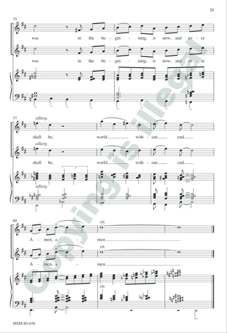 Evensong Unison Choir scores gallery preview page 28