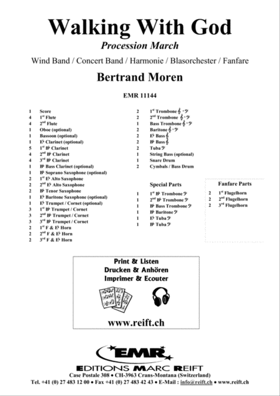 Walking With God Concert Band scores gallery preview page 2