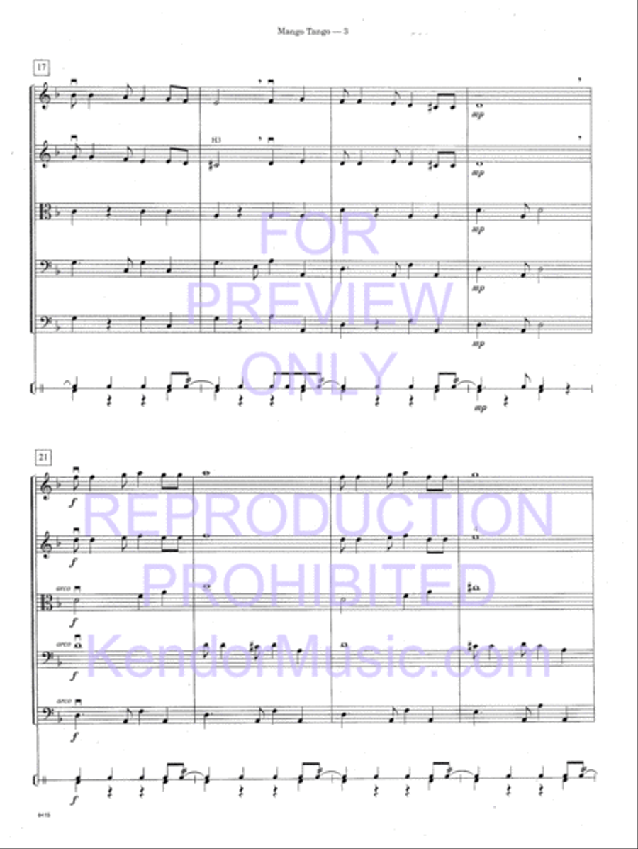 Mango Tango (Full Score) Mango Tango (Full Score) String Orchestra scores gallery preview page 6