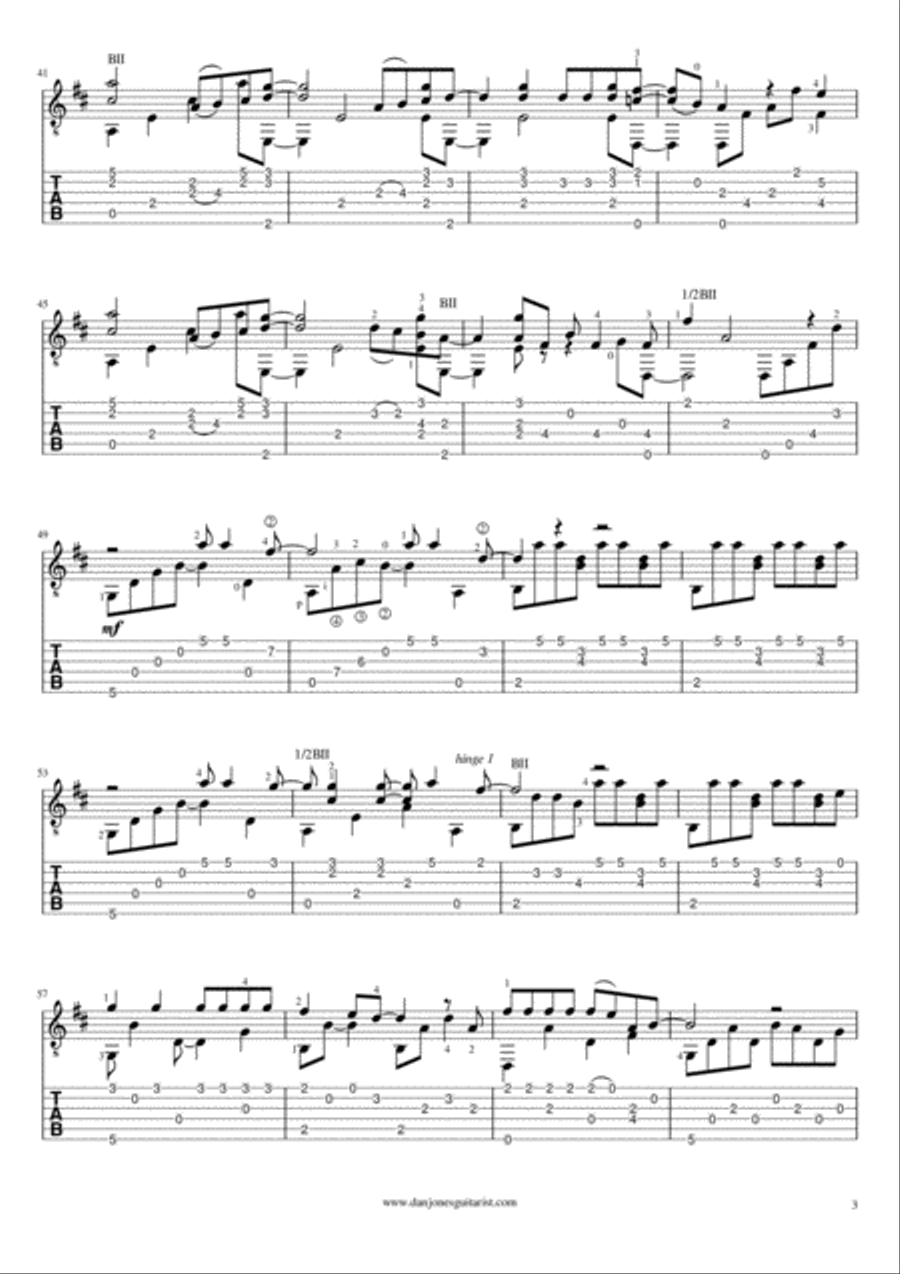 Speed Of Sound Guitar Tablature scores gallery preview page 4