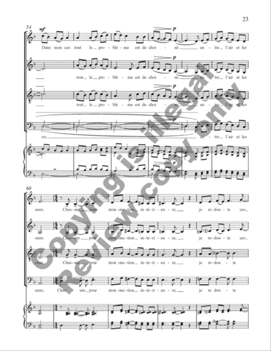Choral de Bêtes Choral de Bêtes Divisi scores gallery preview page 42