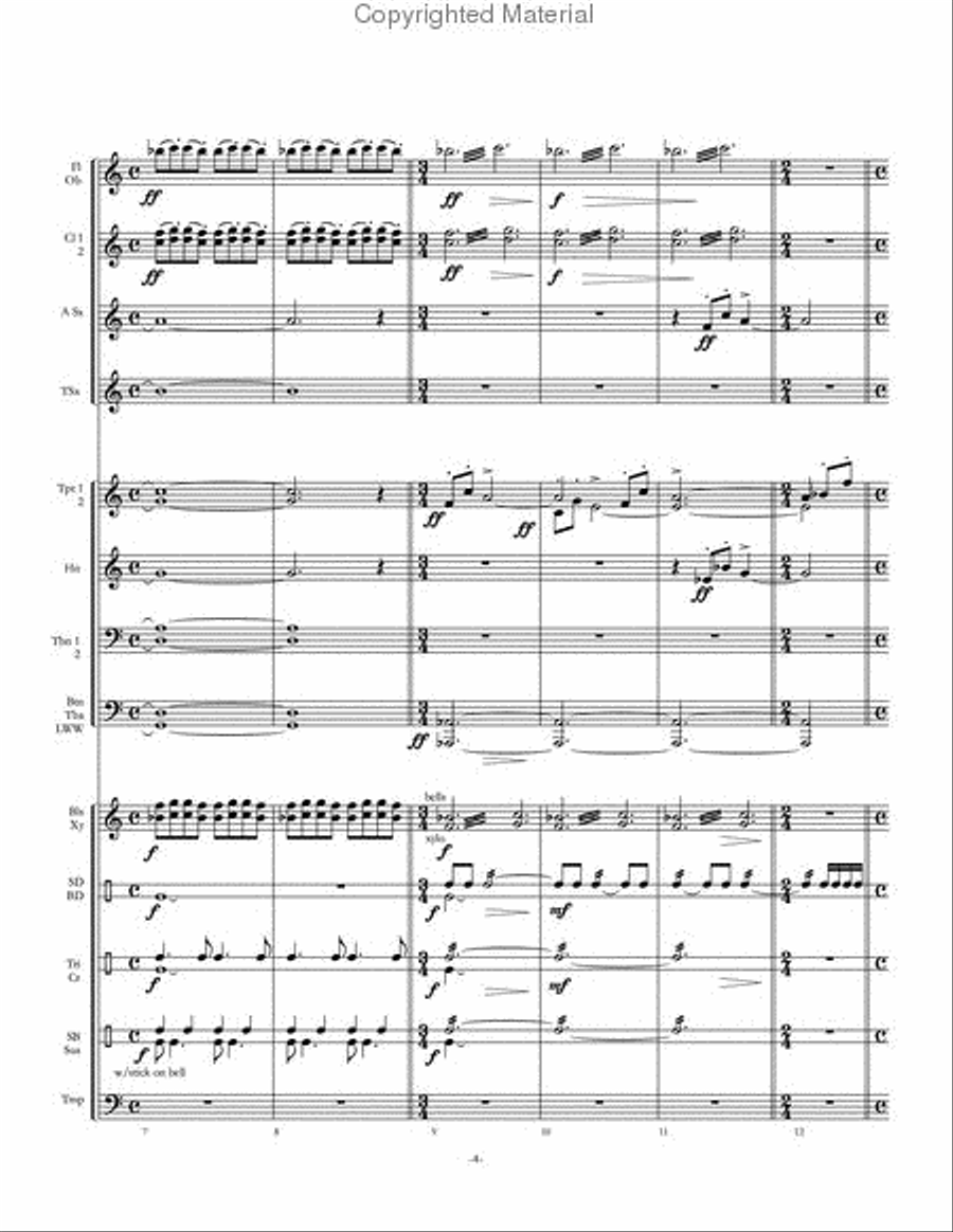 Kaleidoscope Concert Band scores gallery preview page 5