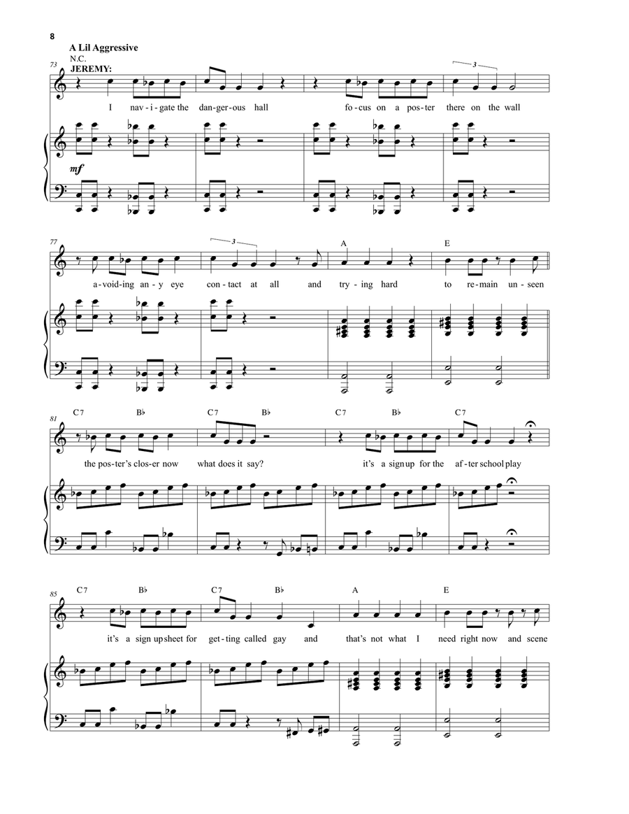 More Than Survive (from Be More Chill) Piano, Vocal scores gallery preview page 6