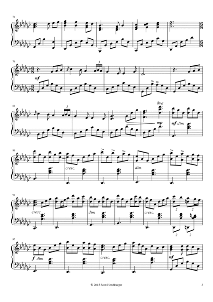 Sunlit Jewels Sunlit Jewels Piano Solo scores gallery preview page 3