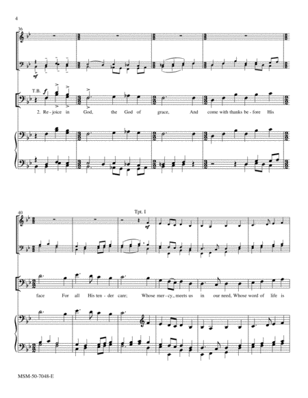 Rejoice in God (Downloadable Full Score) image number null