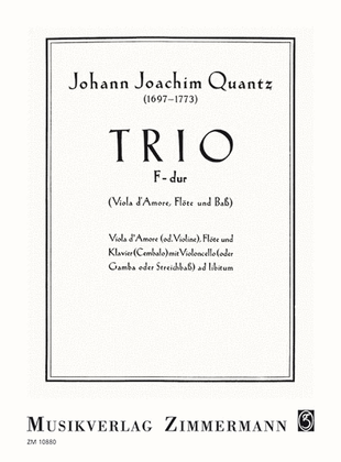Book cover for Trio in F major