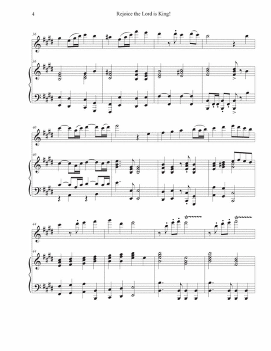 Rejoice, the Lord is King (Violin-Piano) image number null