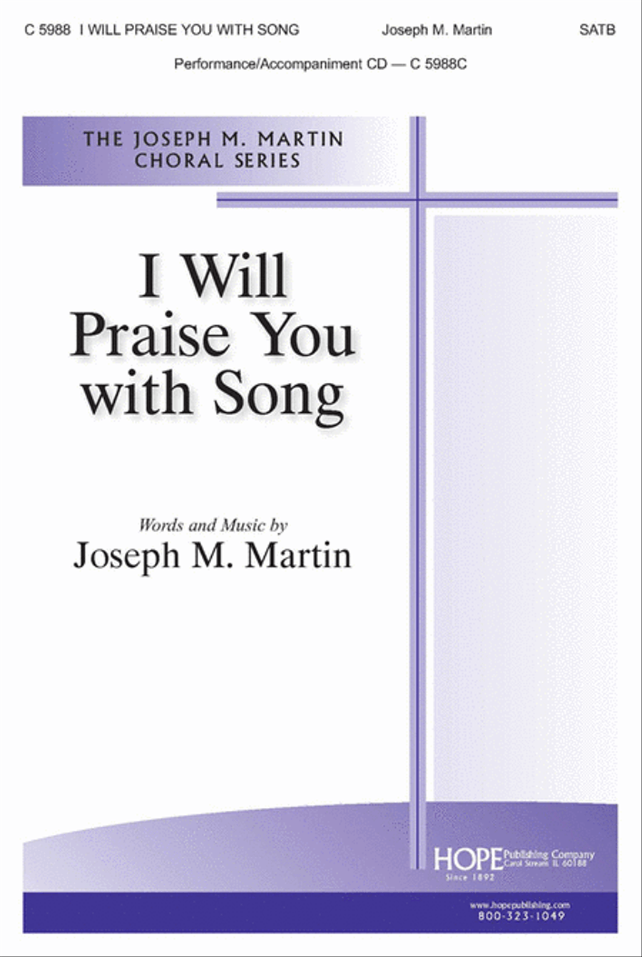 I Will Praise You with Song 4-Part scores gallery preview page 1