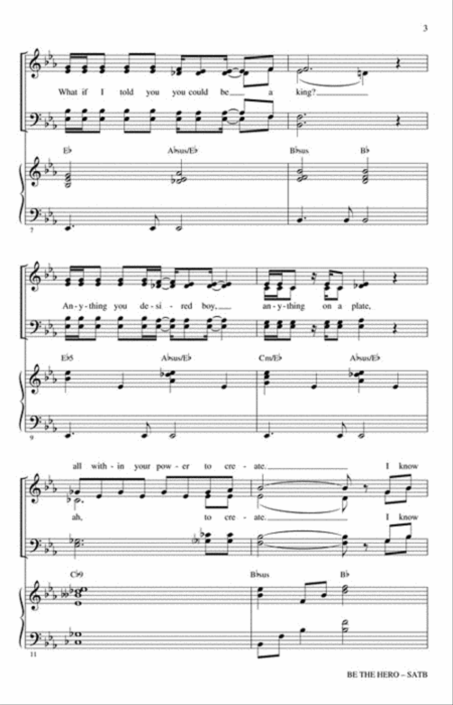 Be the Hero 4-Part scores gallery preview page 3
