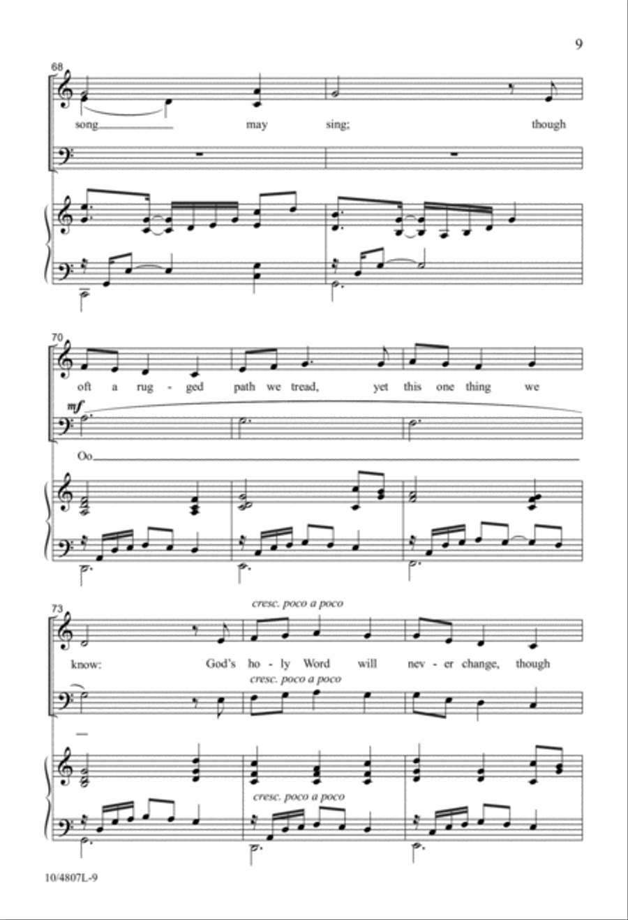 My Burden Is Light 4-Part scores gallery preview page 9