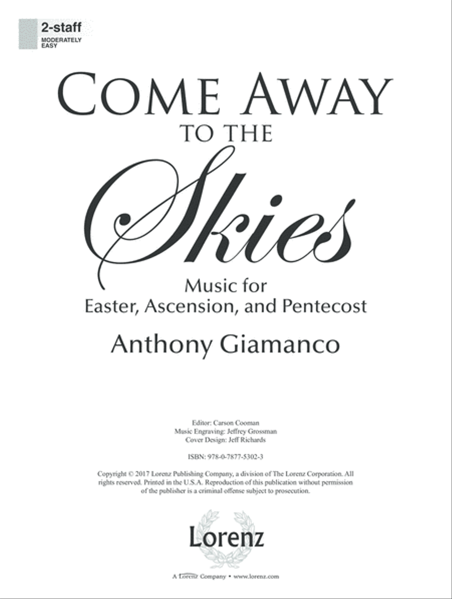 Come Away to the Skies (Digital Delivery) Organ scores gallery preview page 1
