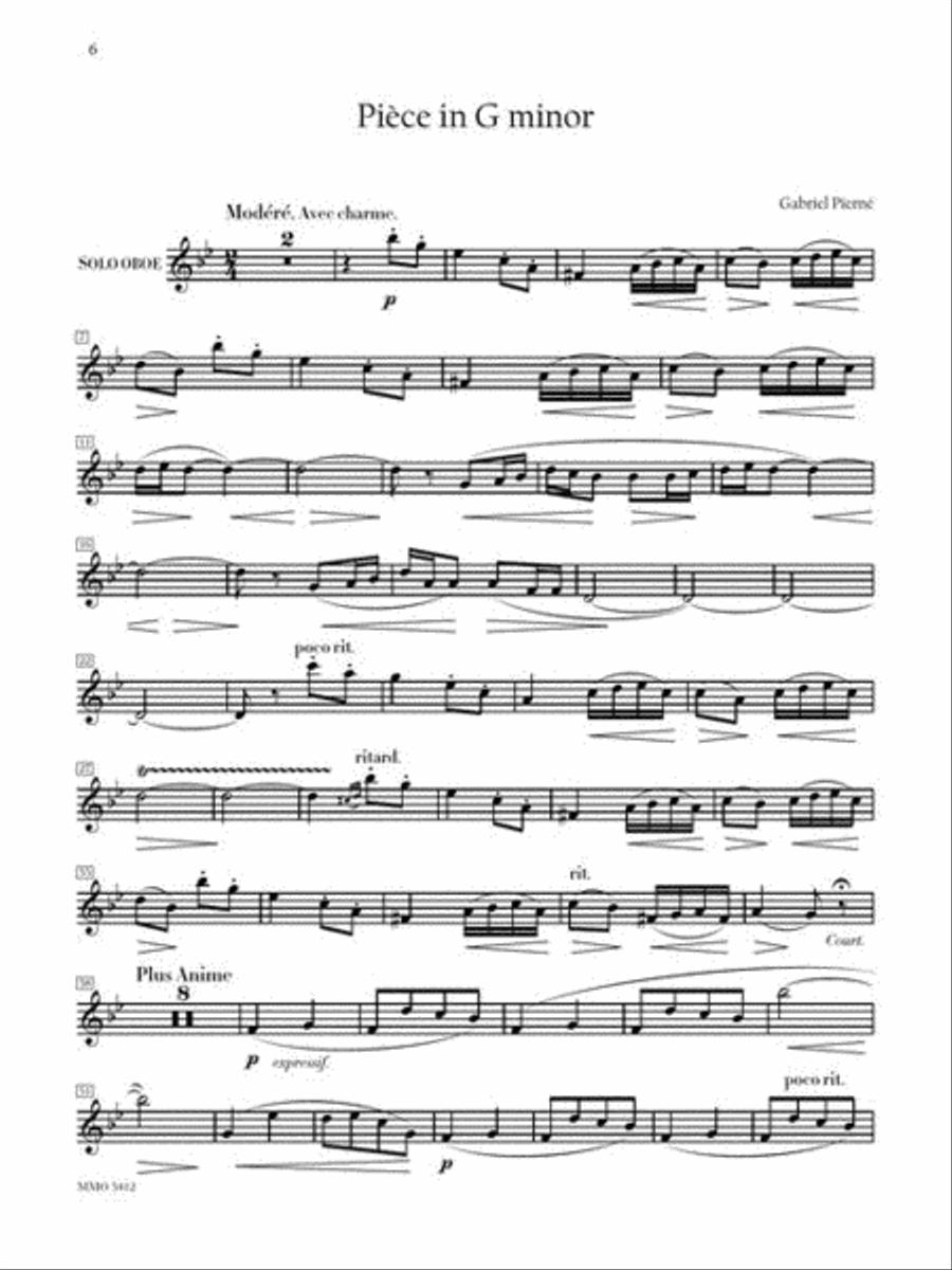 Oboe Classics for the Intermediate Player - Music Minus One Oboe Solo scores gallery preview page 5