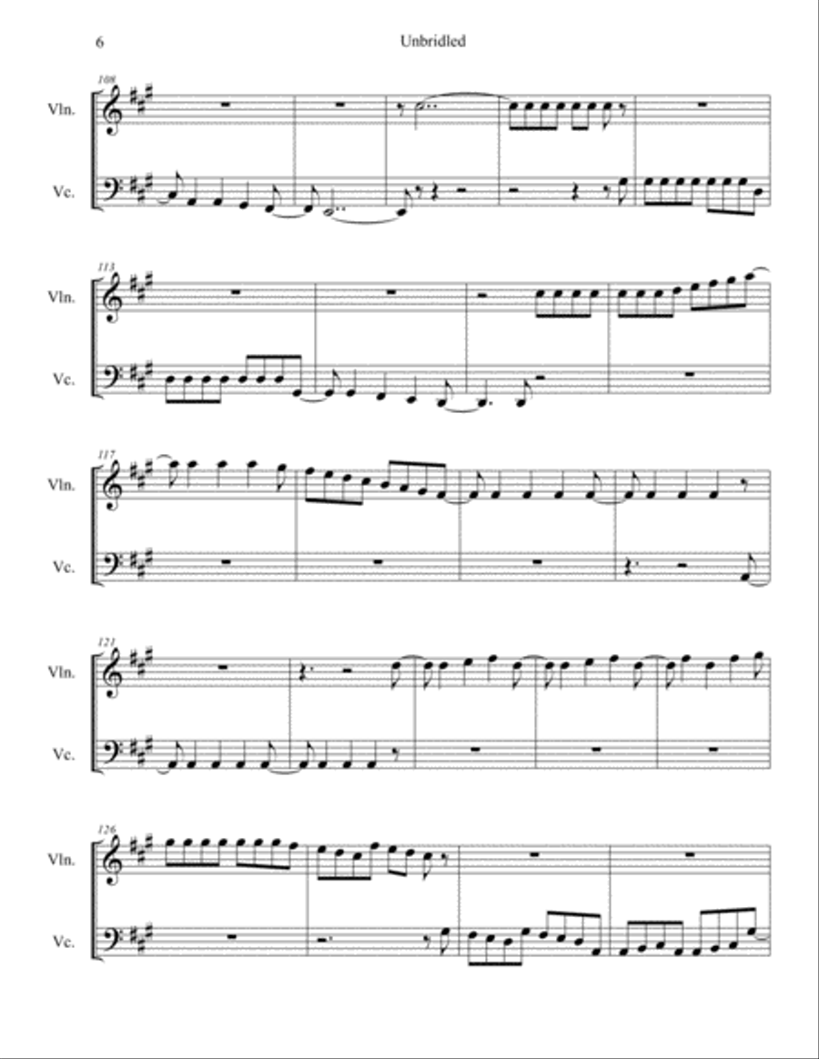 Unbridled Unbridled Small Ensemble scores gallery preview page 6