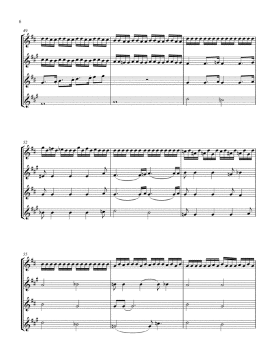Four at a Time, Please! - Sax Quartet image number null