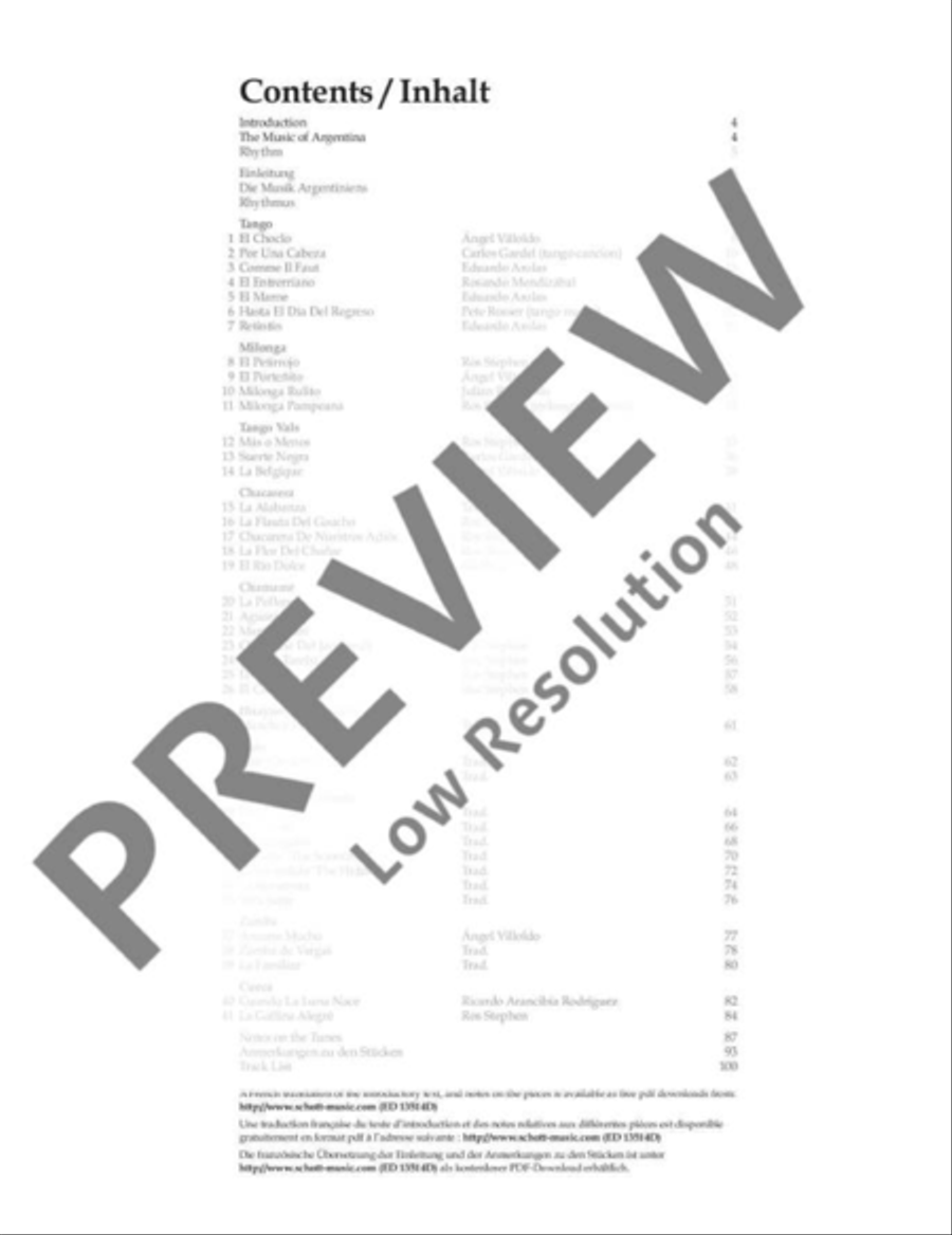 Argentinian Tango and Folk Tunes for Flute Flute Solo scores gallery preview page 4