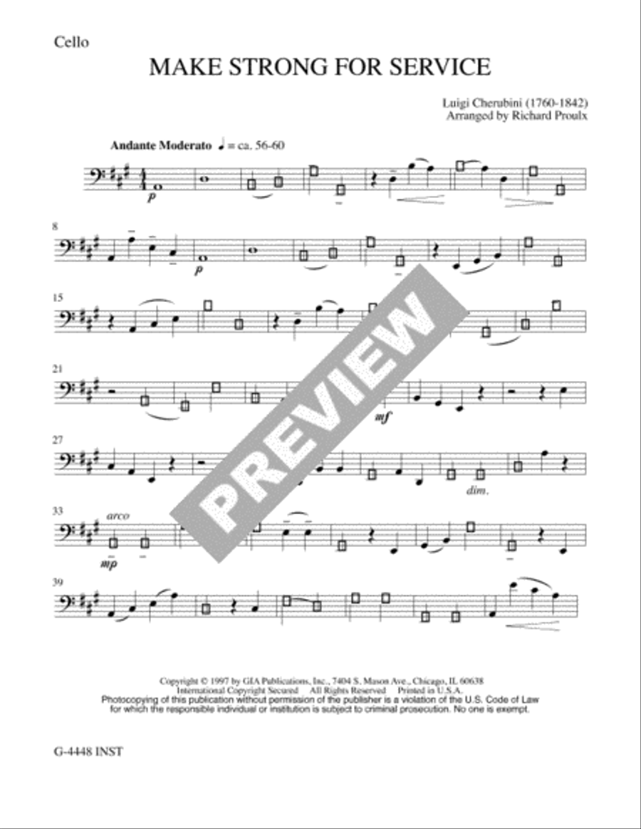 Make Strong for Service - Instrument edition Flute scores gallery preview page 3