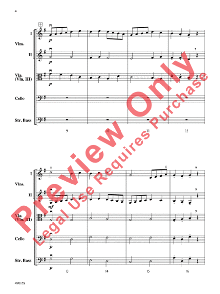 Petite Suite Française Petite Suite Française String Orchestra scores gallery preview page 5
