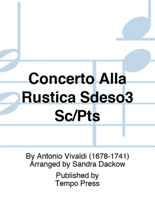 Book cover for Concerto Alla Rustica Sdeso3 Sc/Pts