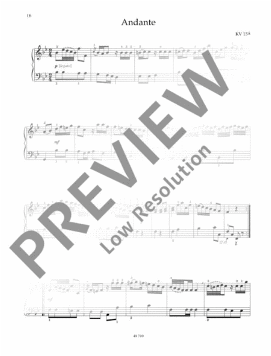 The Young Mozart Piano Solo scores gallery preview page 17