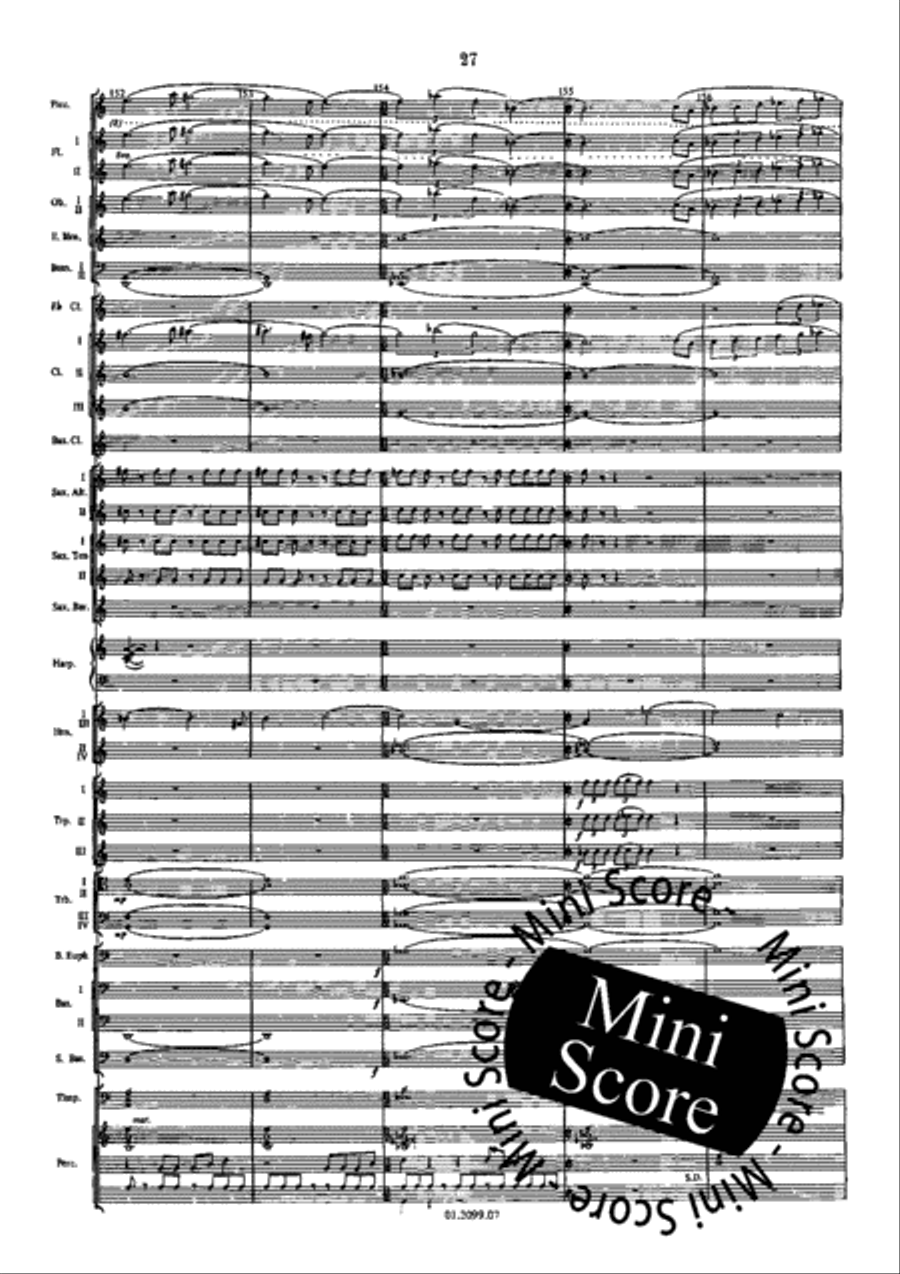 Hymns And Dances II Concert Band scores gallery preview page 33