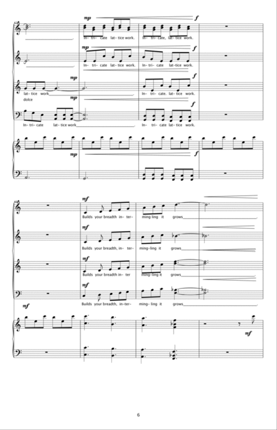 THE TREE THAT WALKS: ROOT LESSONS (THE BANYAN TREE) 4-Part scores gallery preview page 6